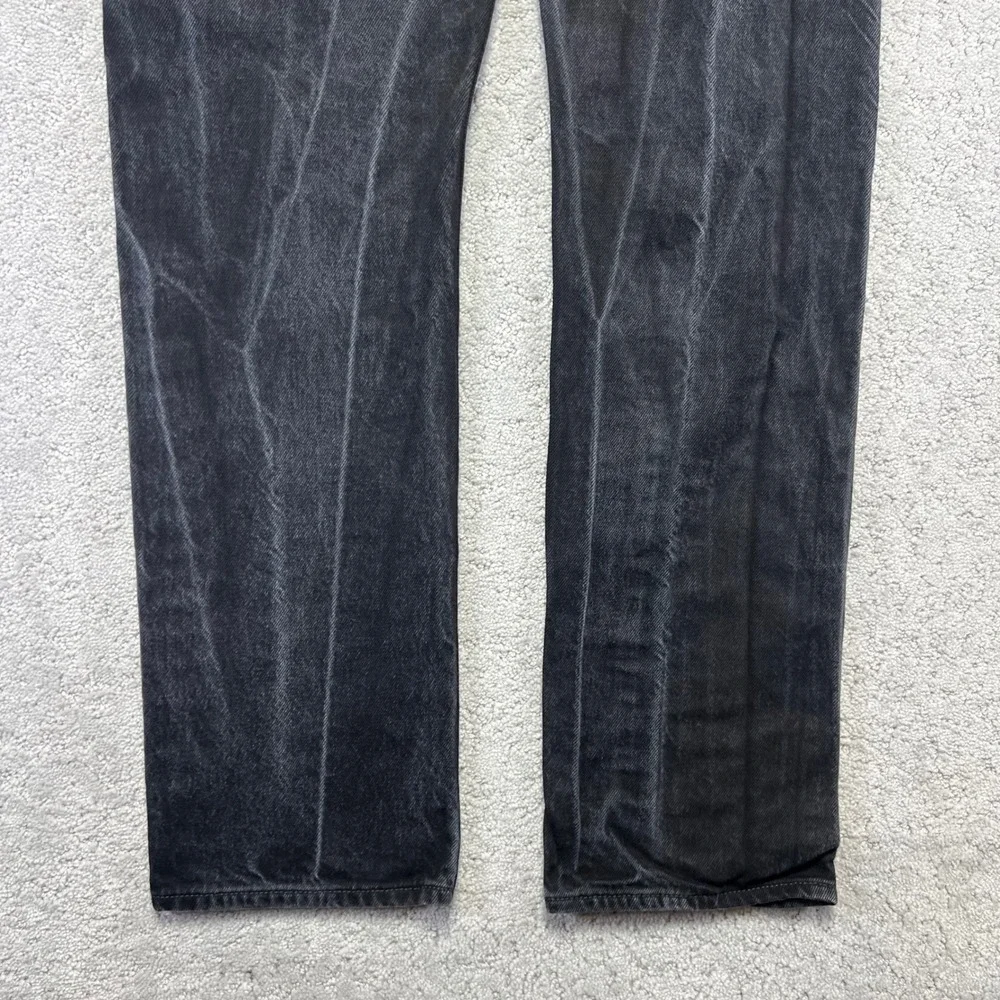 Levis 501 Jeans Mens 30x 32 Black Faded Original Straight‎ Denim 29x30 Actual